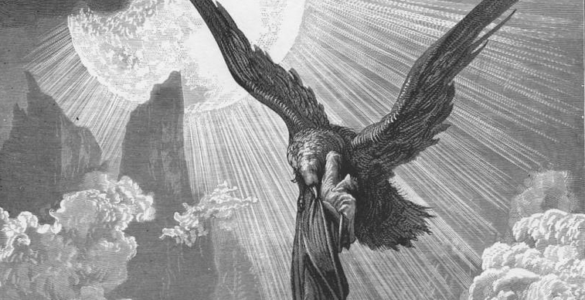 Dante and the Eagle Gustave Doré (1832-83), artist Gauchard Brunner, engraver 1861 Source: The Divine Comedy: Paradise